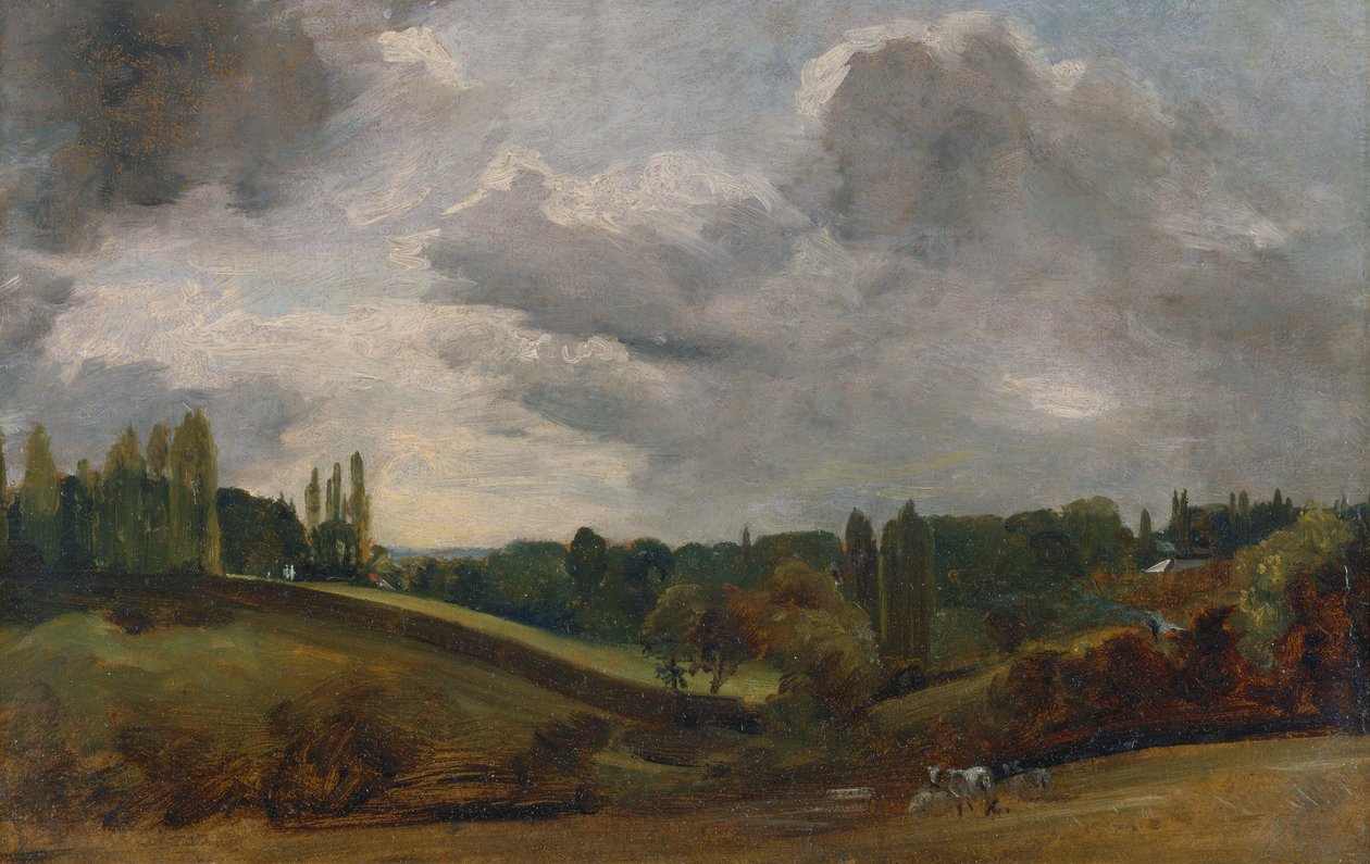 Östra Bergholt, ca. 1813. av John Constable