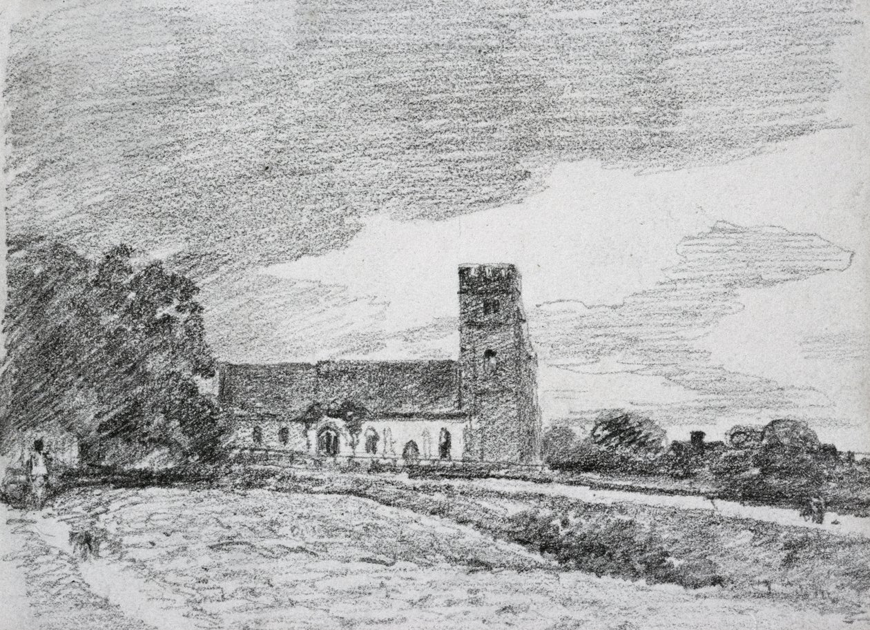 Feering kyrka, 1814 av John Constable