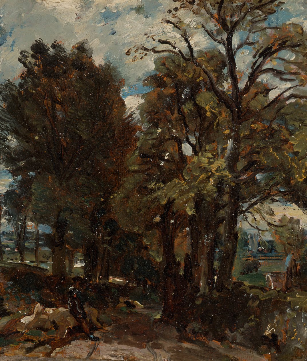 Fen Lane, Östra Bergholt, ca. 1811. av John Constable