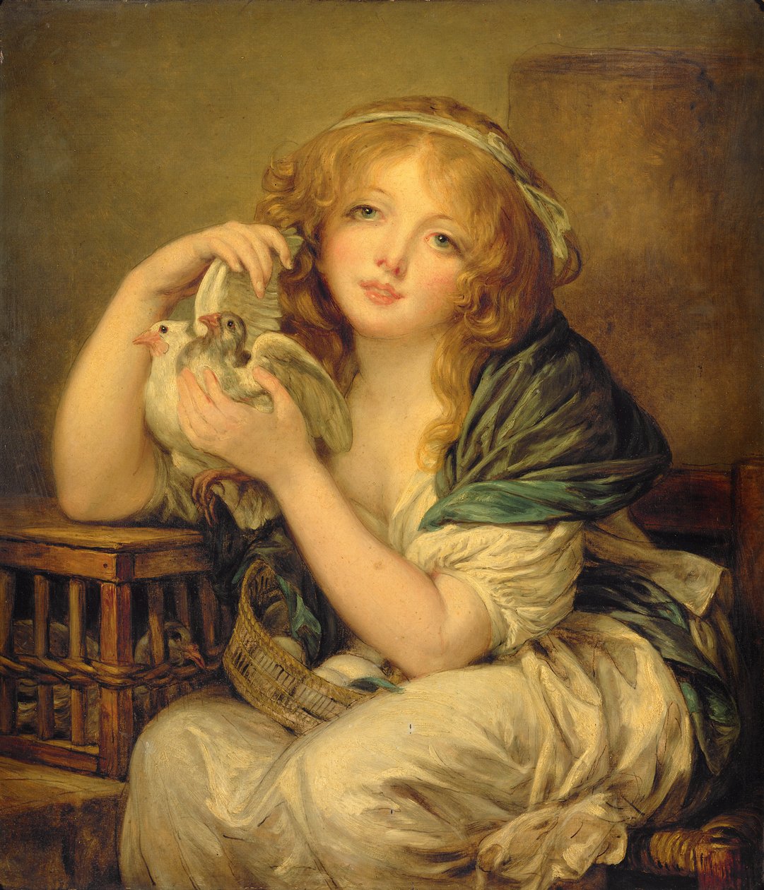 Flicka med duvorna av John Constable