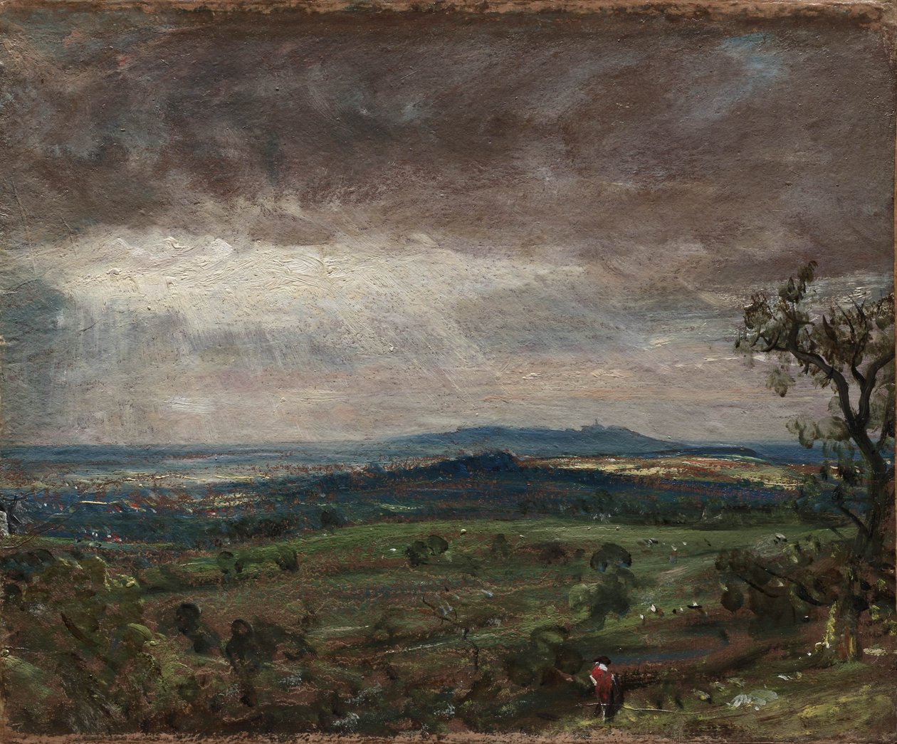 Hampstead Heath, Looking Toward Harrow, c.1821 av John Constable