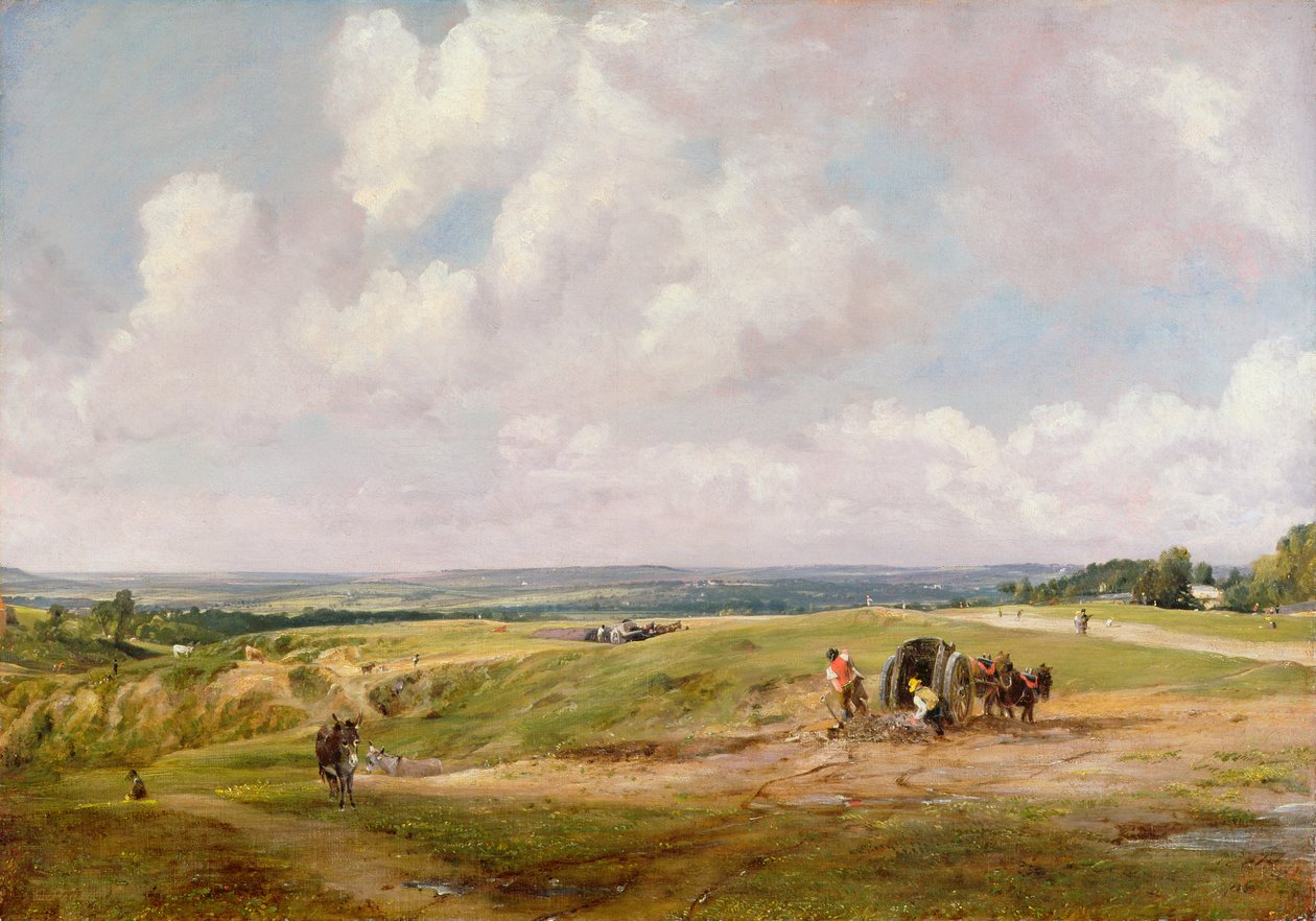 Hampstead Heath, ca 1820 av John Constable