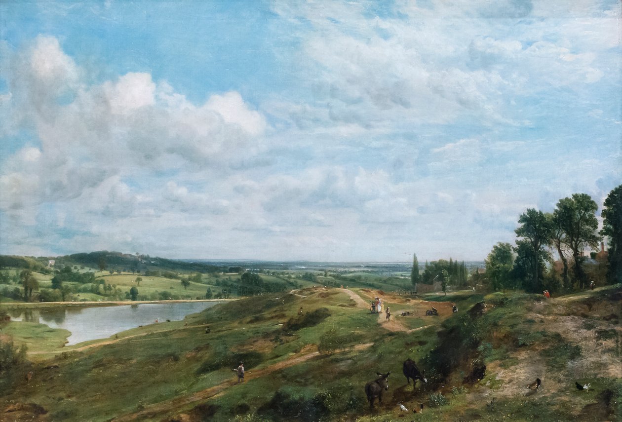 Hampstead heath (olja på duk ) av John Constable