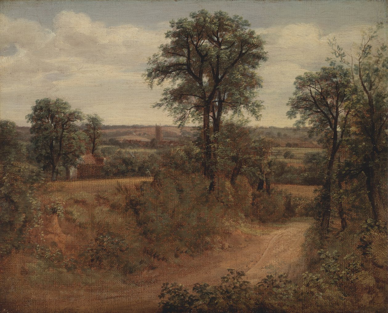 Lane nära Dedham, 1802. av John Constable
