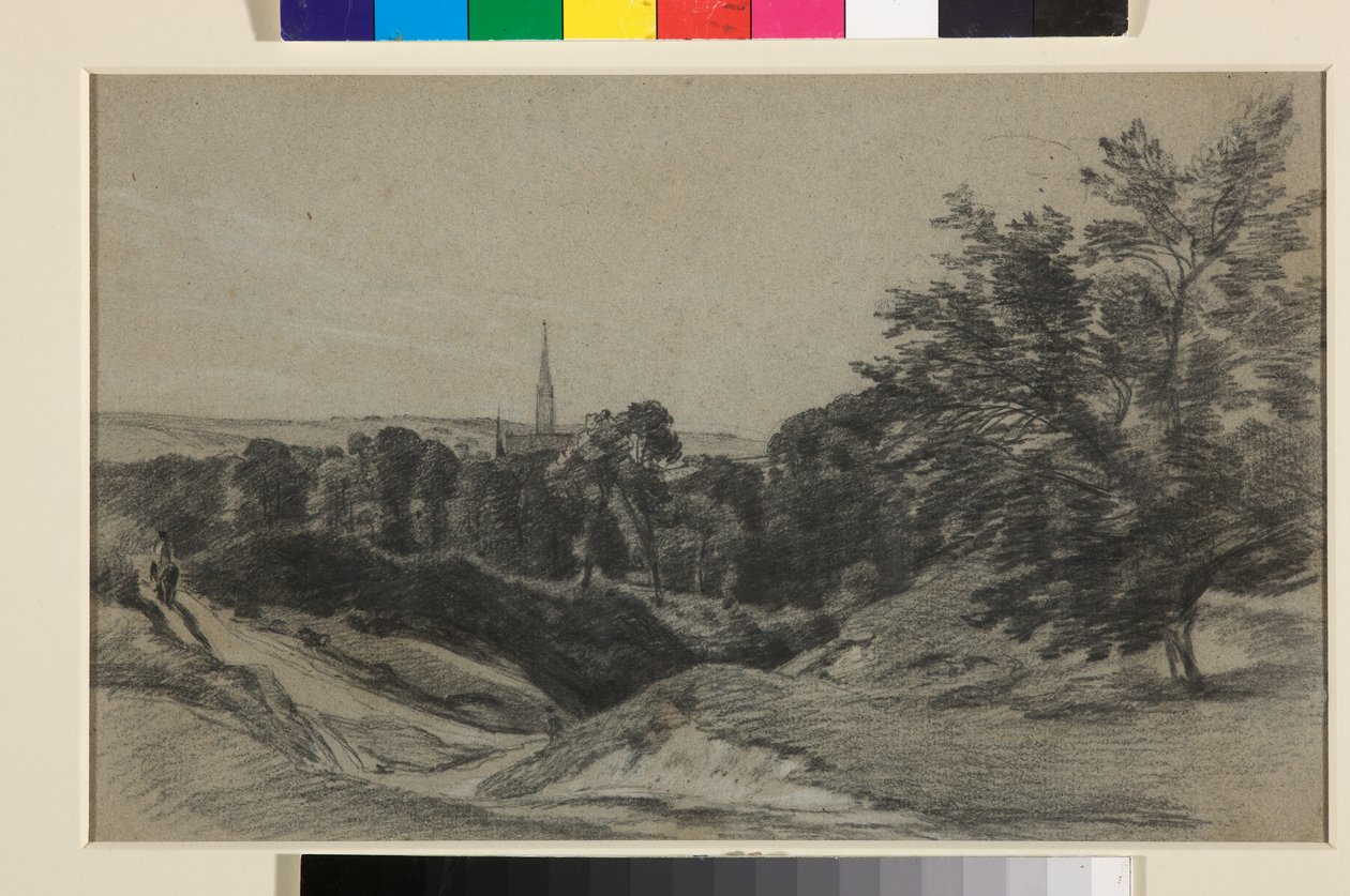 Salisburykatedralen från Old Sarum av John Constable