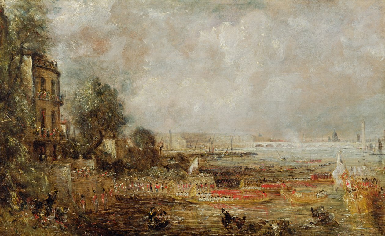 Öppnandet av Waterloo Bridge, c.1829-31 av John Constable