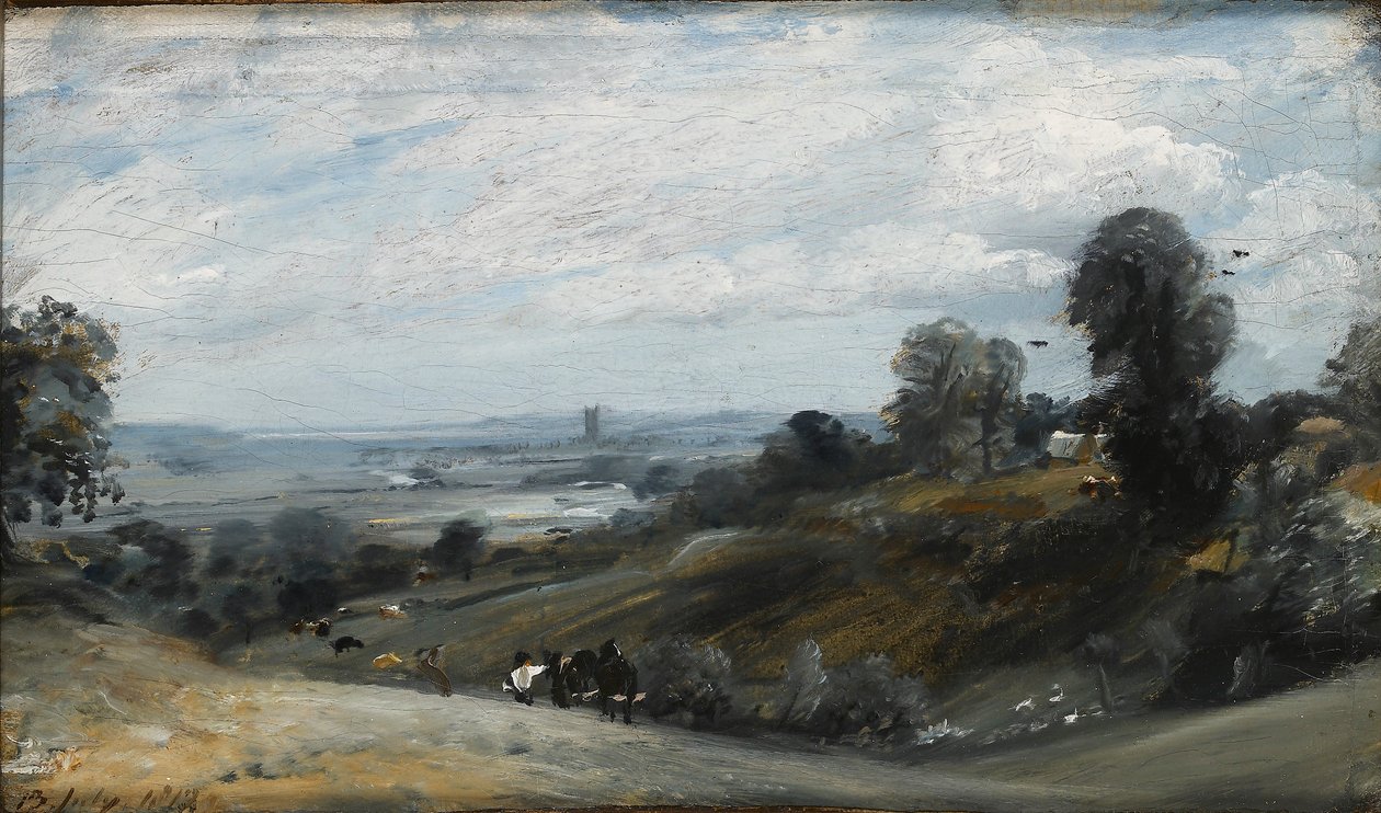 The Vale of Dedham från Langham, 1812 av John Constable