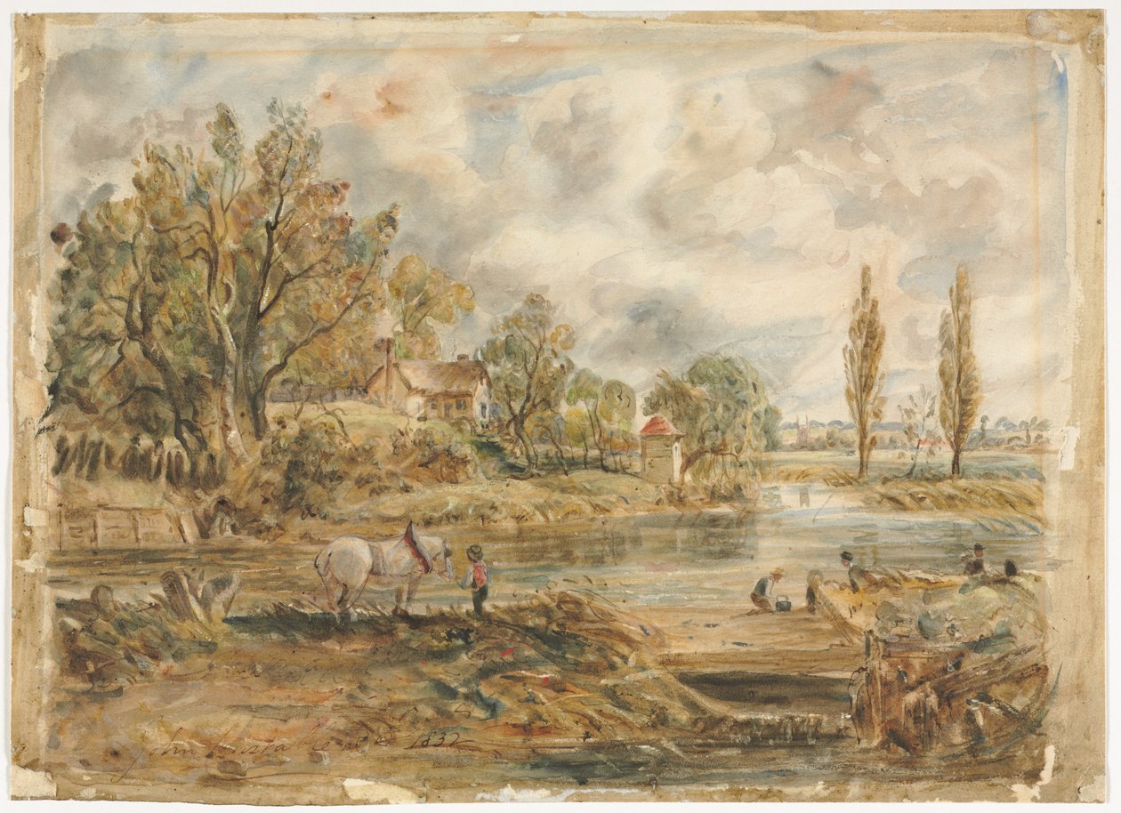 Den vita hästen. av John Constable
