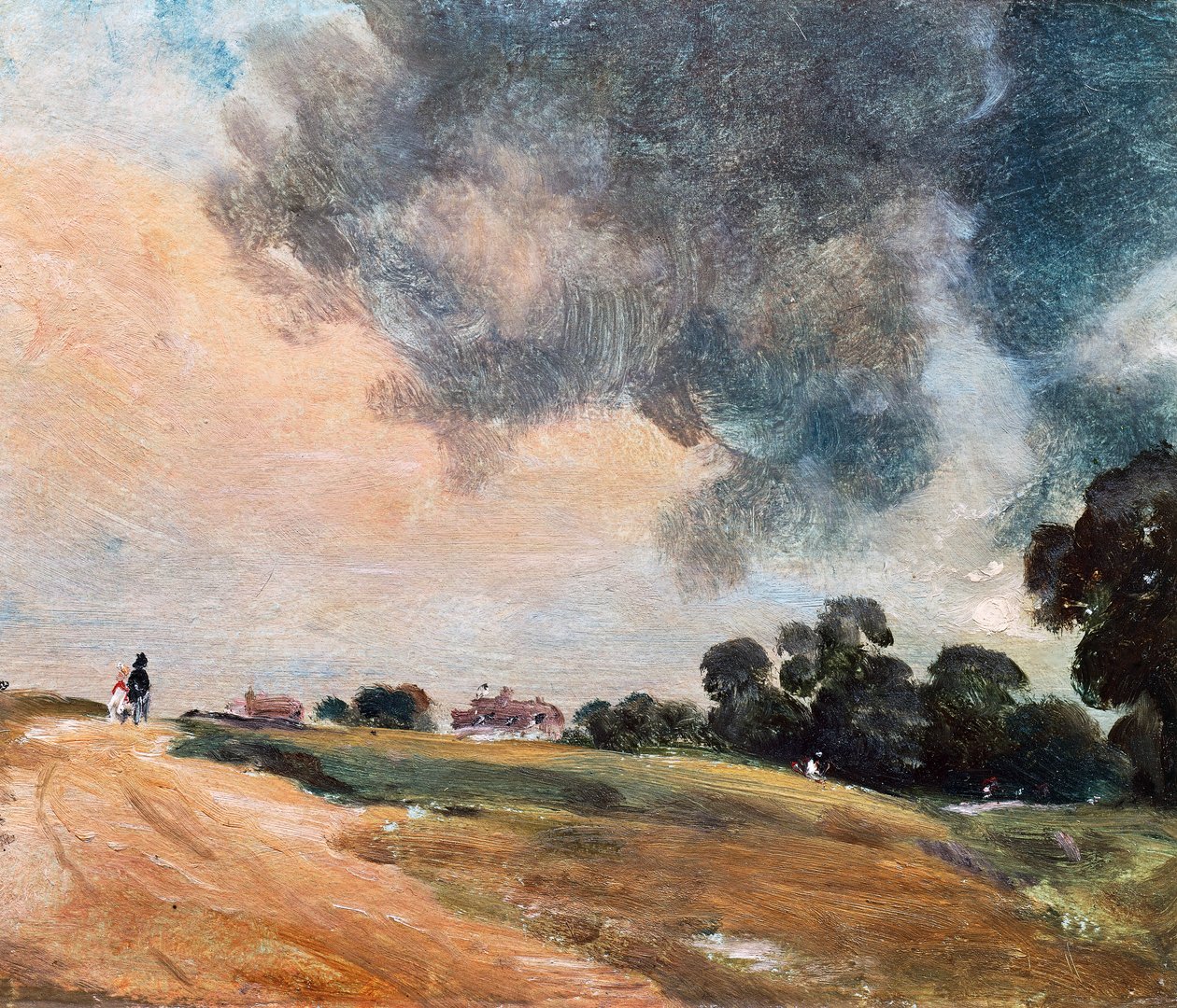 Utsikt mot Hampstead, rakt österut av John Constable