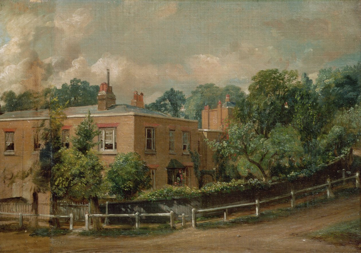 Vy över Lower Terrace, Hampstead av John Constable