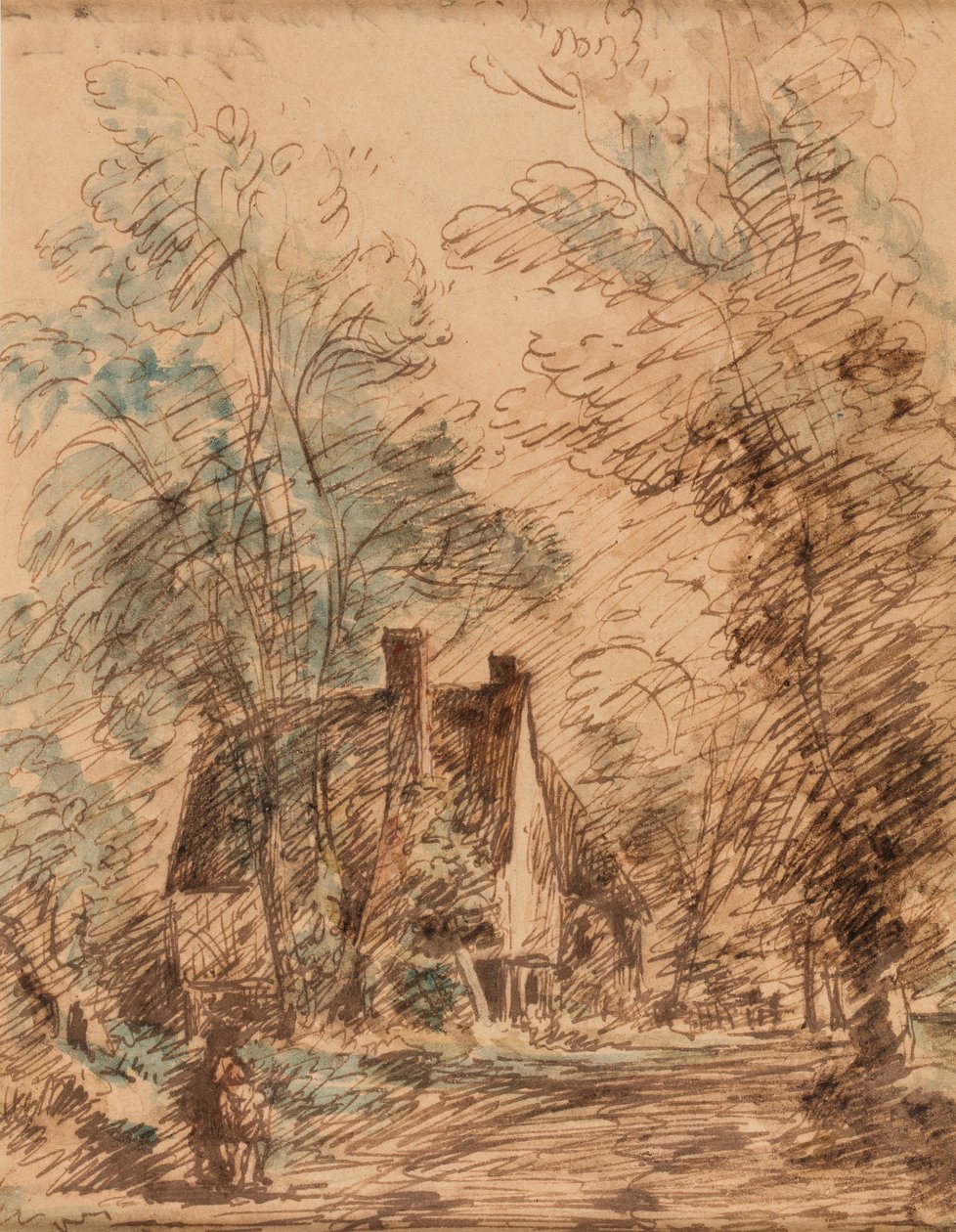 Water Lane, Stratford St Mary av John Constable