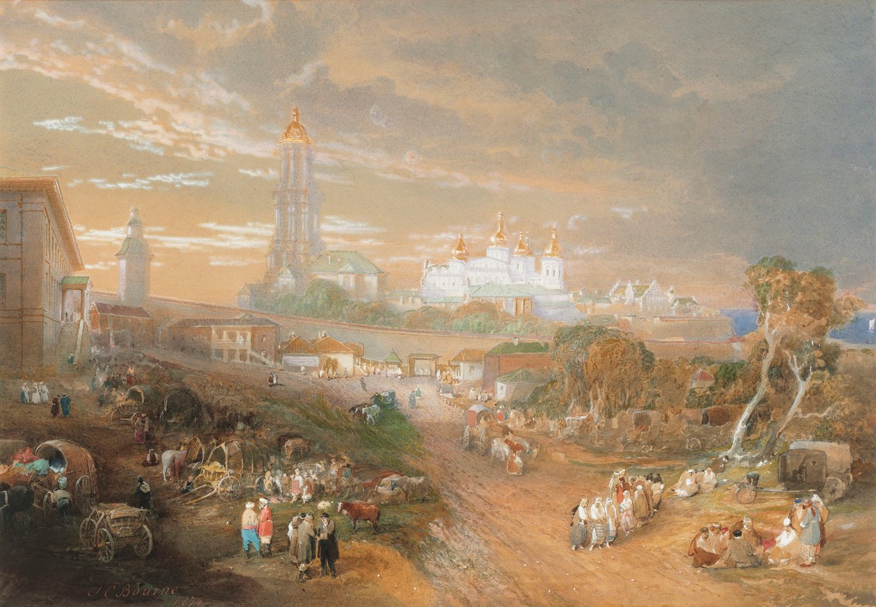 Kiev Pechersk Lavra, 1874. av John Cooke Bourne