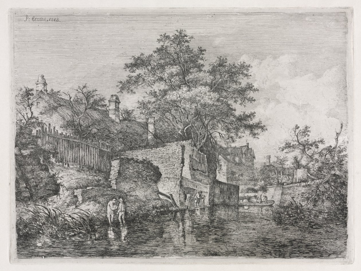 Framsidan av New Mills av John Crome
