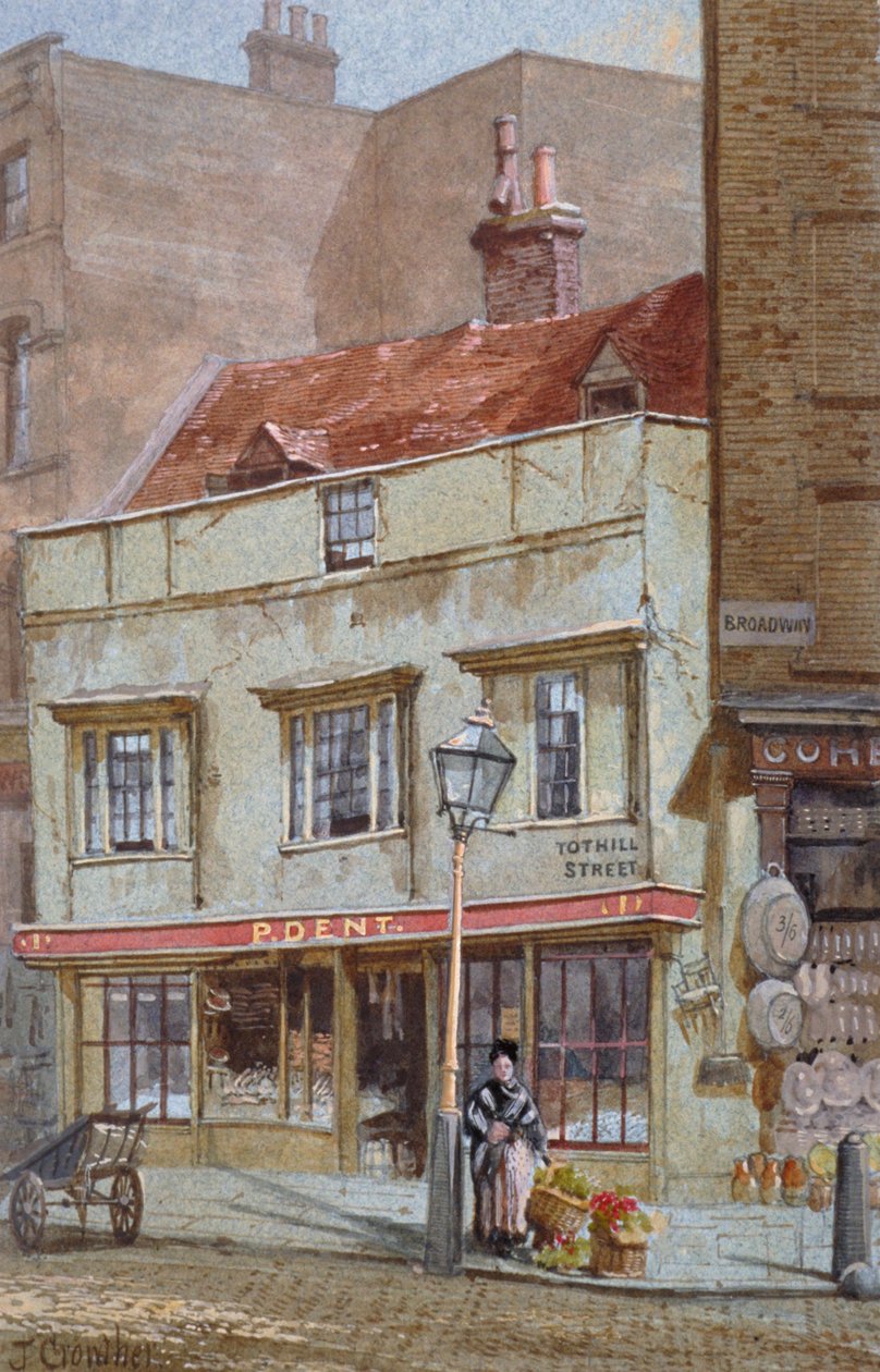 No 1 Tothill Street, Westminster, London, c1880. av John Crowther