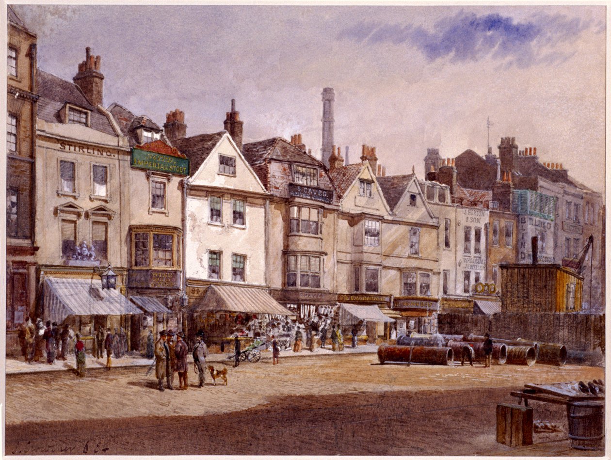 Whitechapel High Street, Stepney, London, 1884 av John Crowther