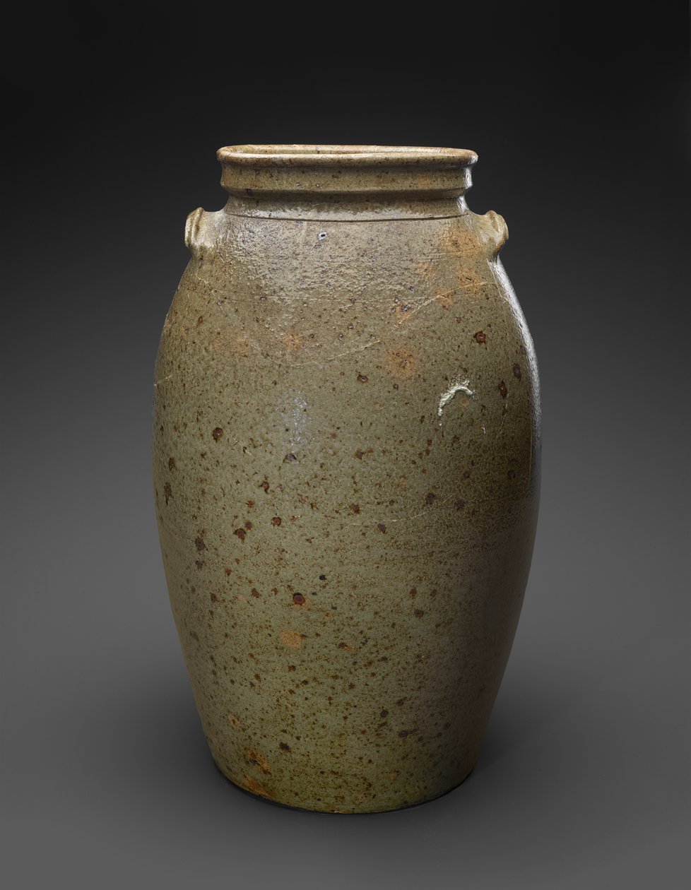 Churn, c. 1850-1883 (alkaliskt glaserat stengods) av John Davis (attr.to) Leopard
