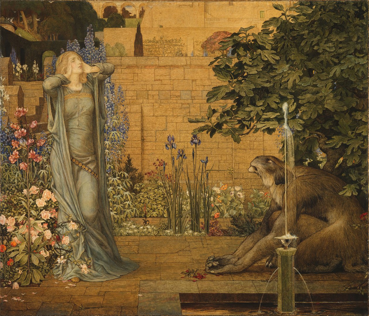 Skönheten och odjuret, 1904. av John Dickson Batten