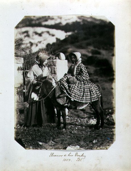 Eleanor och hennes åsna av John Dillwyn Llewelyn