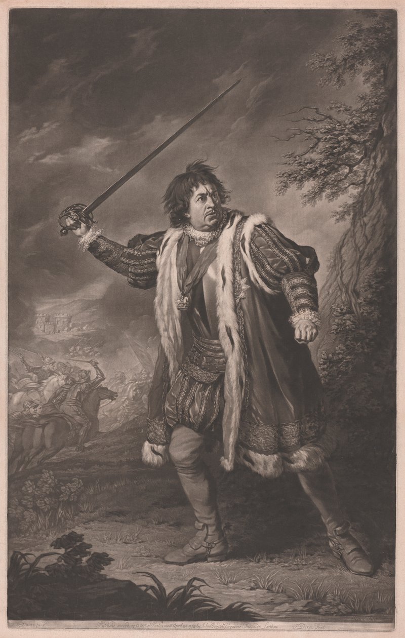 David Garrick som Richard III av John Dixon