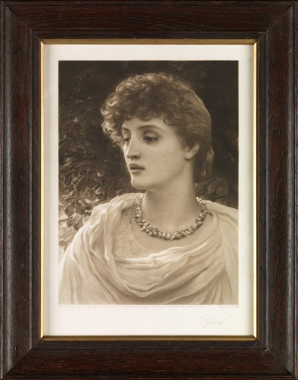 Sylvia (mezzotint) av John Douglas Miller