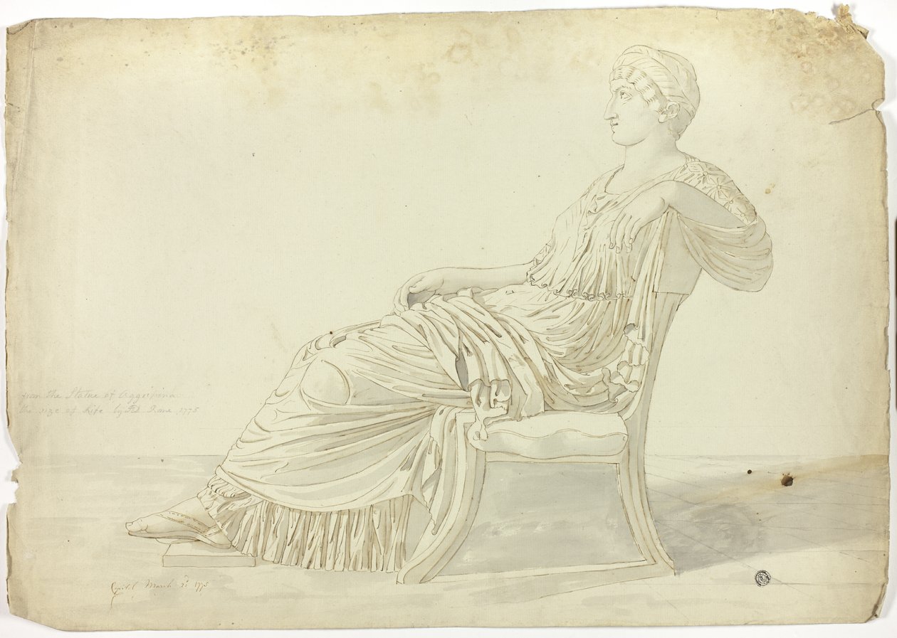 Forntida staty av Agrippina av John Downman