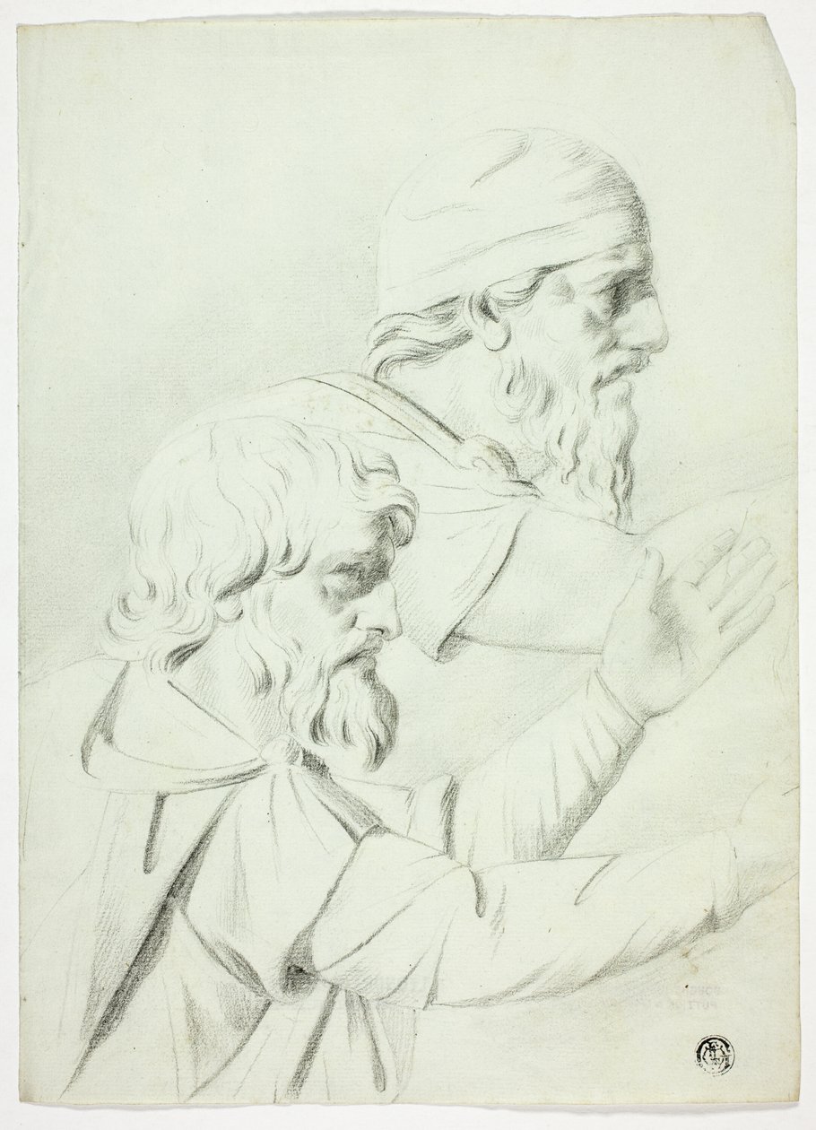 Två män i profil (från Bas Relief) av John Downman