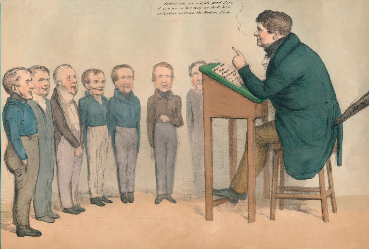 Den irländska läraren, 1836. av John Doyle