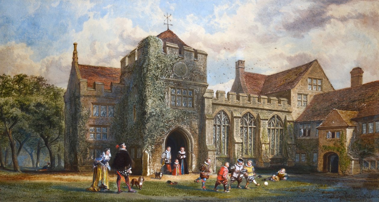Dartington herrgård, Devon av John Edmund Buckley