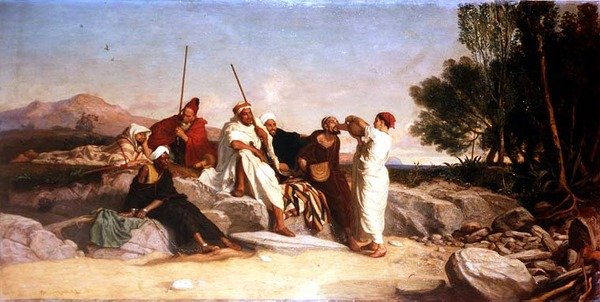 Arabiska fångar av John Evan Hodgson