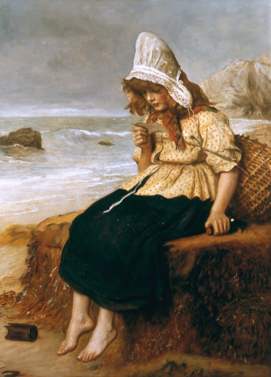 Ett meddelande från havet av John Everett Millais