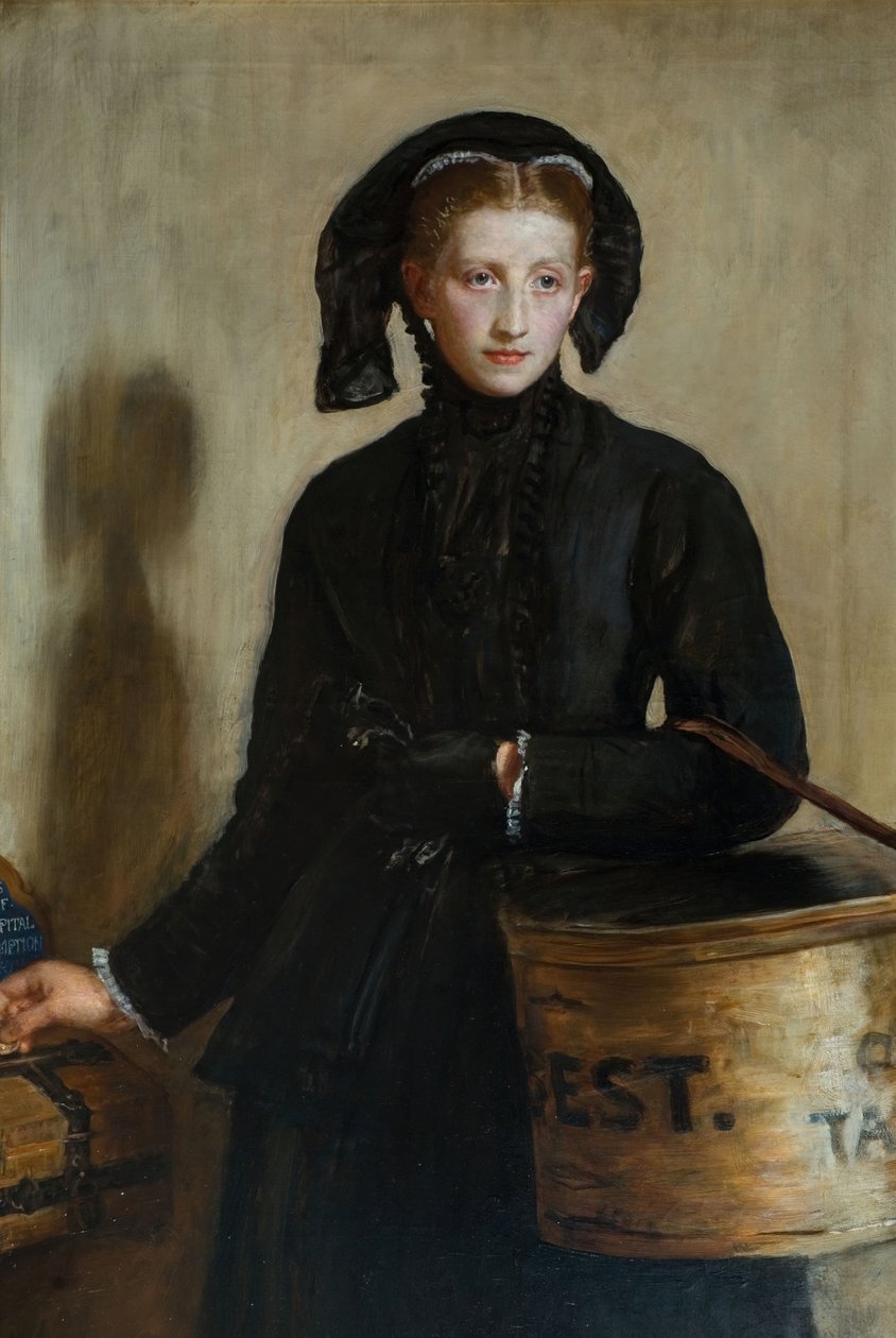 En änkas kvalster, 1870. av John Everett Millais