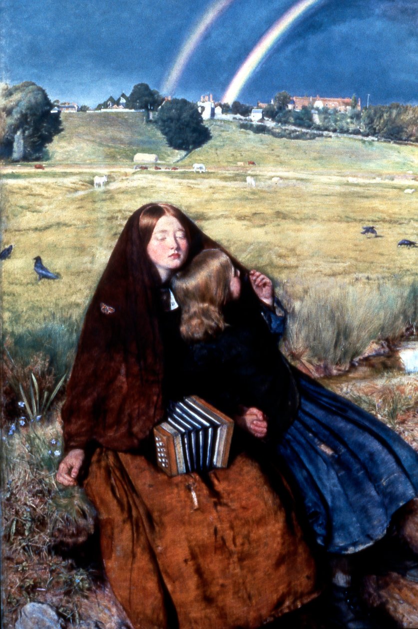 Den blinda flickan, 1856 av John Everett Millais