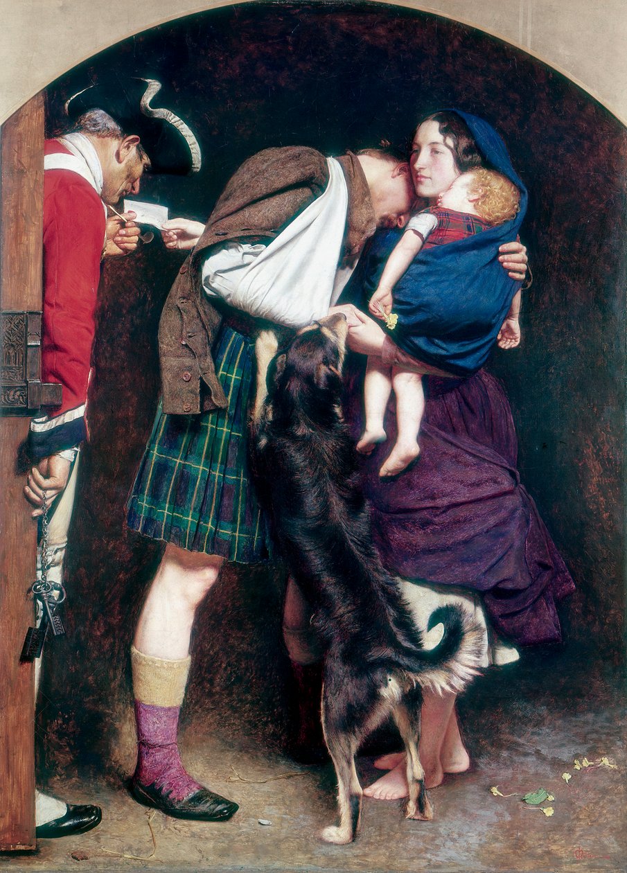 The Order of Release, 1746, 1852-1853 av John Everett Millais