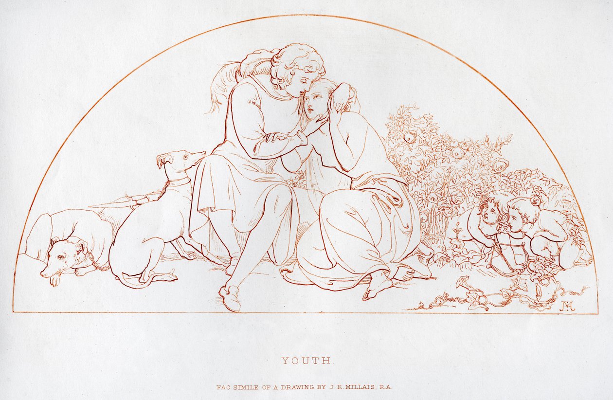 Ungdom, 1800-talet. av John Everett Millais