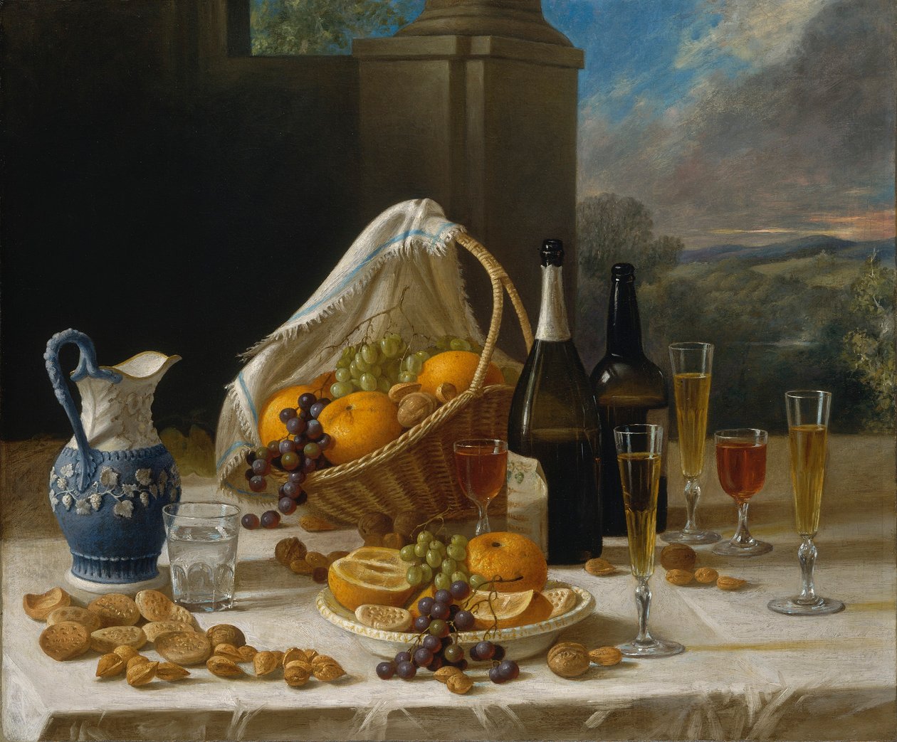 Stilleben vid lunch av John F. Francis