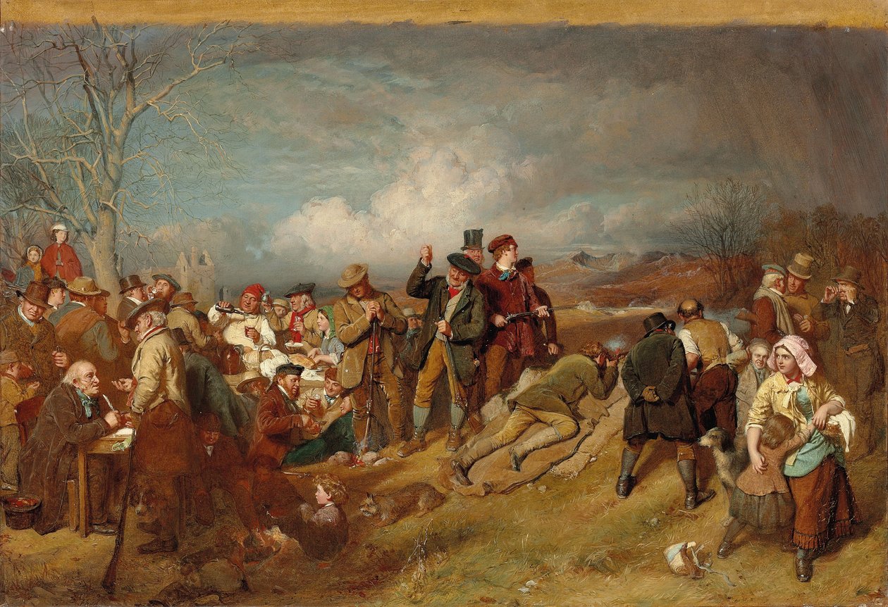 Wappenshaw: A Shooting Match, av John Faed