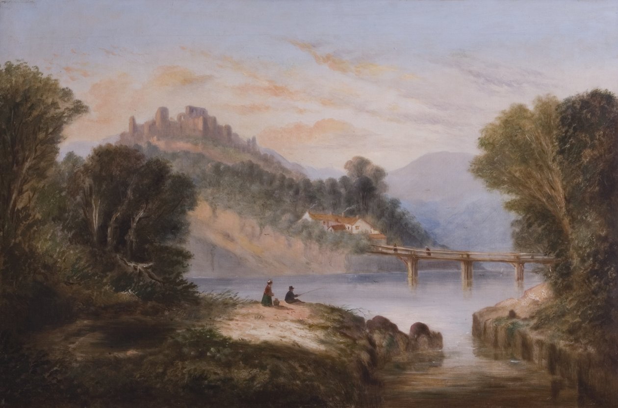 Dunluce Castle, Antrim, ca 1860 av John Faulkner