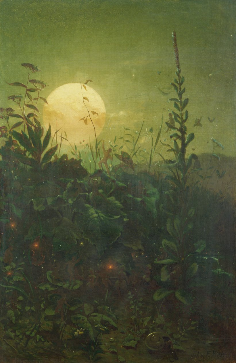 Halloween (olja på duk) av John Ferguson Weir