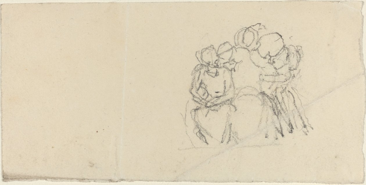 Grupp av figurer som omger sittande figur av John Flaxman