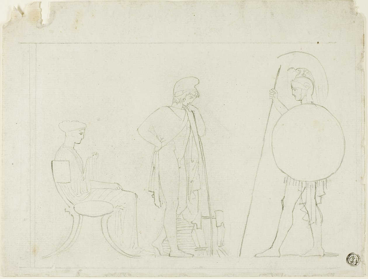 Hector Chiding Paris av John Flaxman