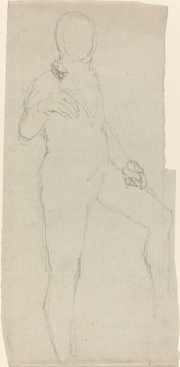 Manlig figur i modern klänning av John Flaxman