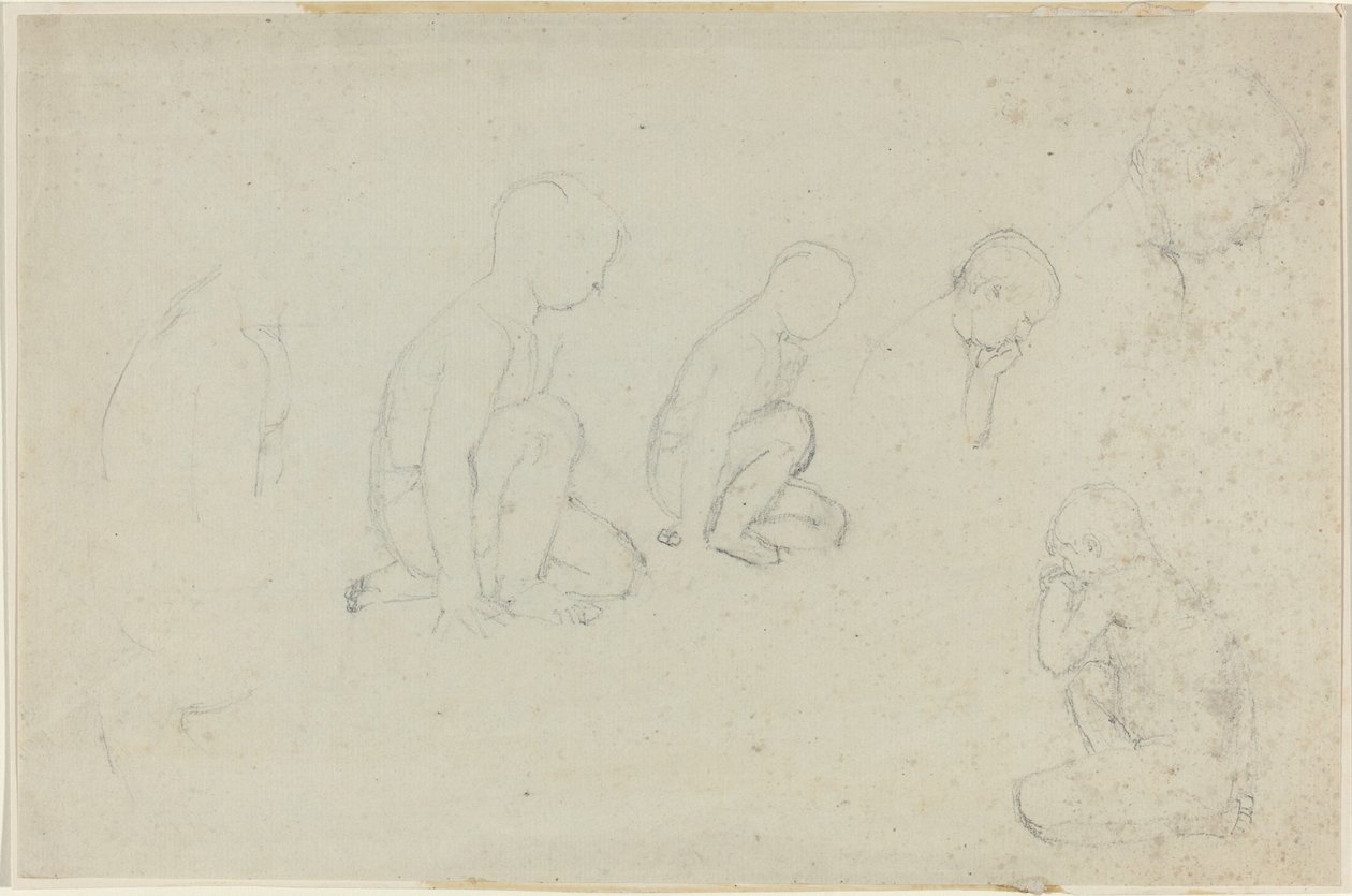 Studier av en knästående pojke av John Flaxman