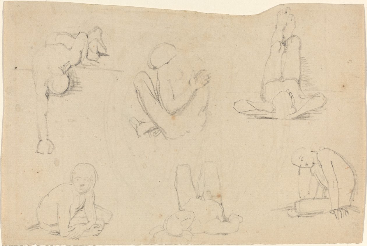 Studier av en mansfigur av John Flaxman