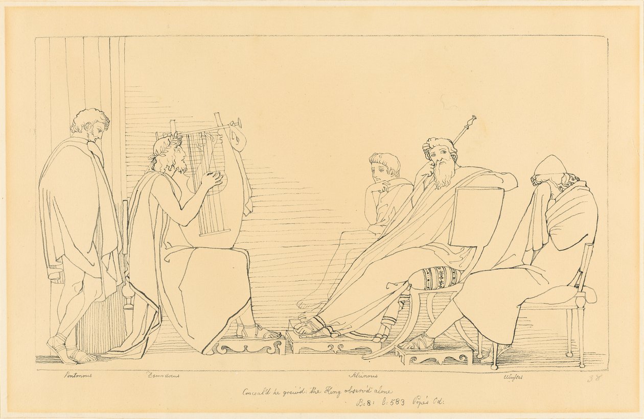 Sången om Demodocus av John Flaxman