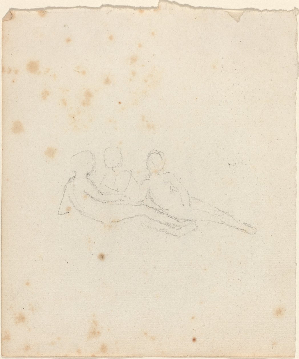 Tre liggande kvinnofigurer av John Flaxman