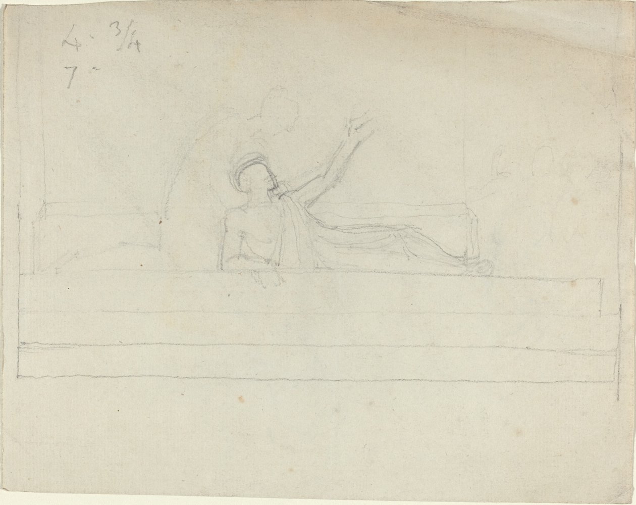 Två klassiska grekiska figurer av John Flaxman