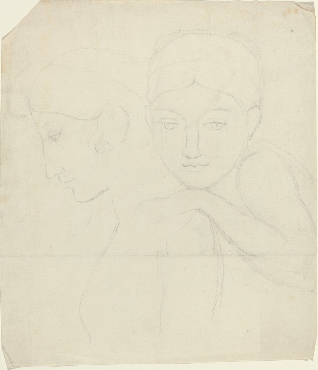 Två kvinnors huvuden av John Flaxman