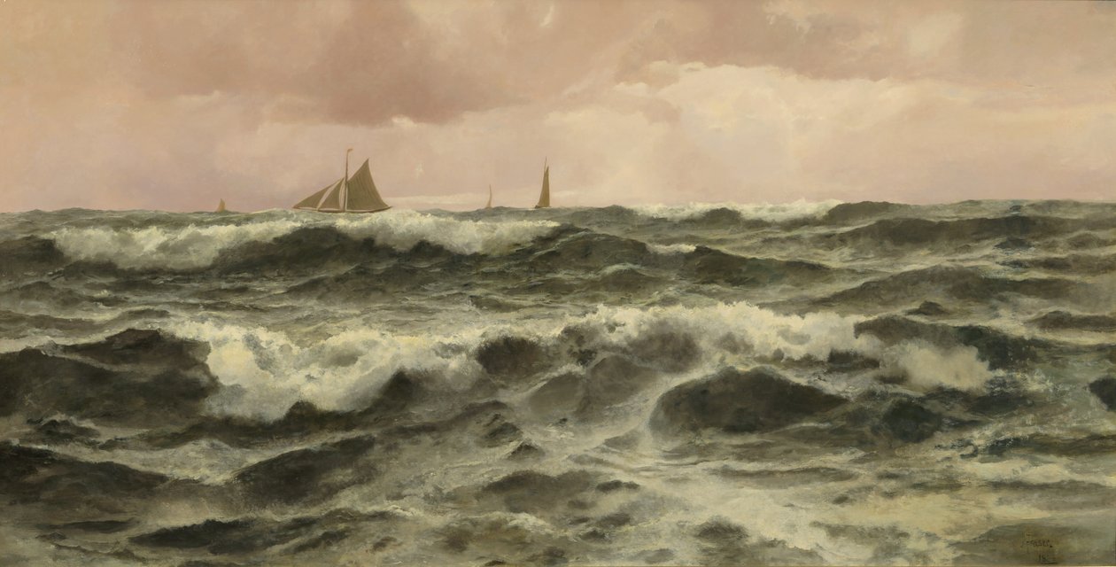 Off Folkestone, 1886 av John Fraser