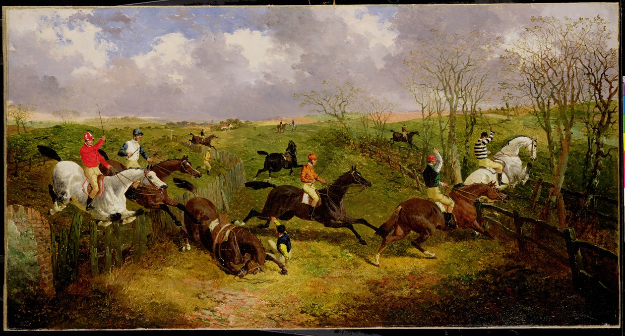 A Steeplechase (olja på duk) av John Frederick Herring Jnr