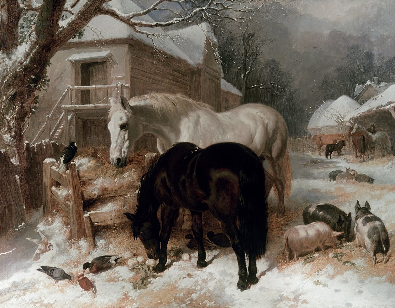 Gårdsplads Sceneswed av John Frederick Herring Senior